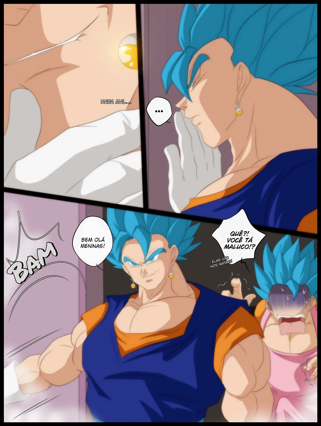 Dragon Ball Hentai: Piranhas Safadas se Divertem Sem os Maridos em HQ Brasileiro