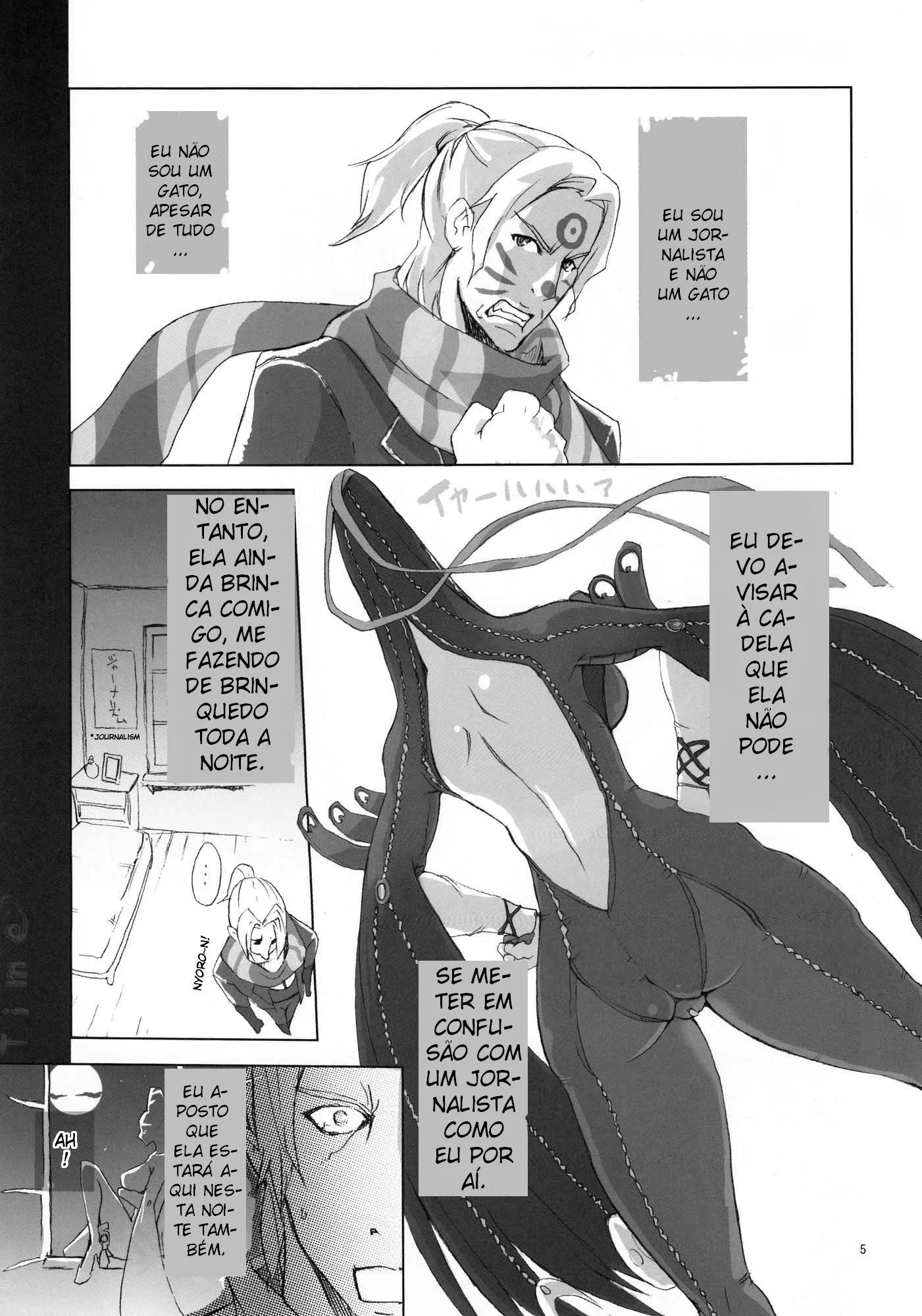 Bayonetta Transando com Amigo de Pau Grande em Hentai HQ