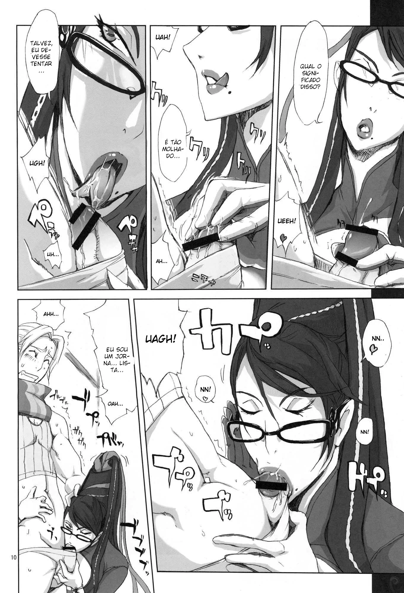 Bayonetta Transando com Amigo de Pau Grande em Hentai HQ