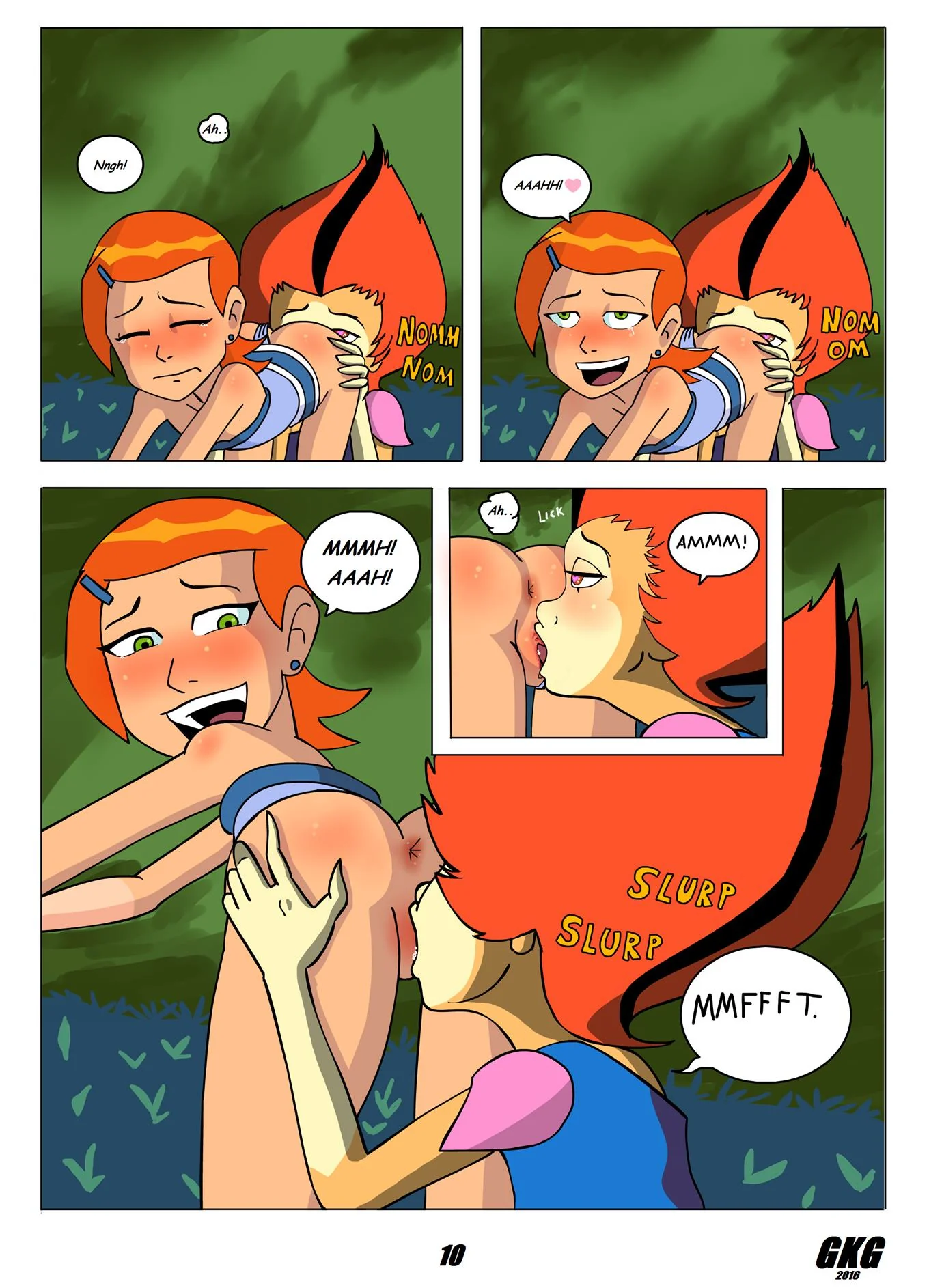 Gwen a Thundercat Ninfetinha leva rola de WilyKit em meio a floresta – Ben 10 Hentai HQ Brasileiro