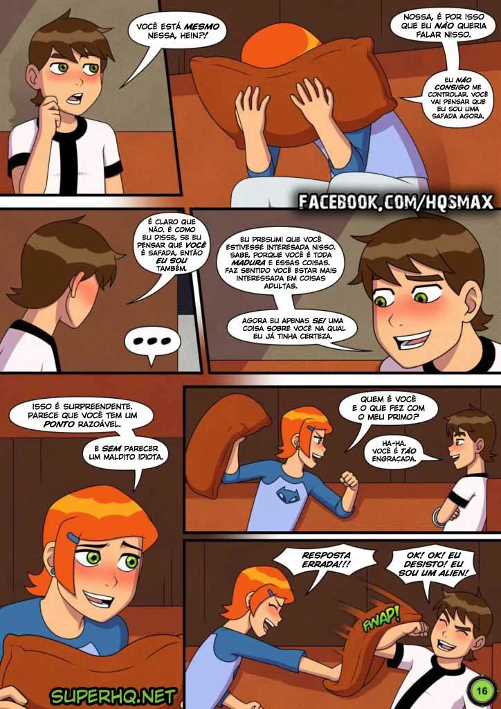 Ben 10 Hentai: Verão Abafado VL.1 – Gwen Sedenta por Pica do Irmão em HQ Brasileiro