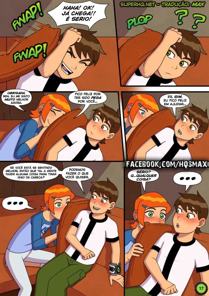 Ben 10 Hentai: Verão Abafado VL.1 – Gwen Sedenta por Pica do Irmão em HQ Brasileiro