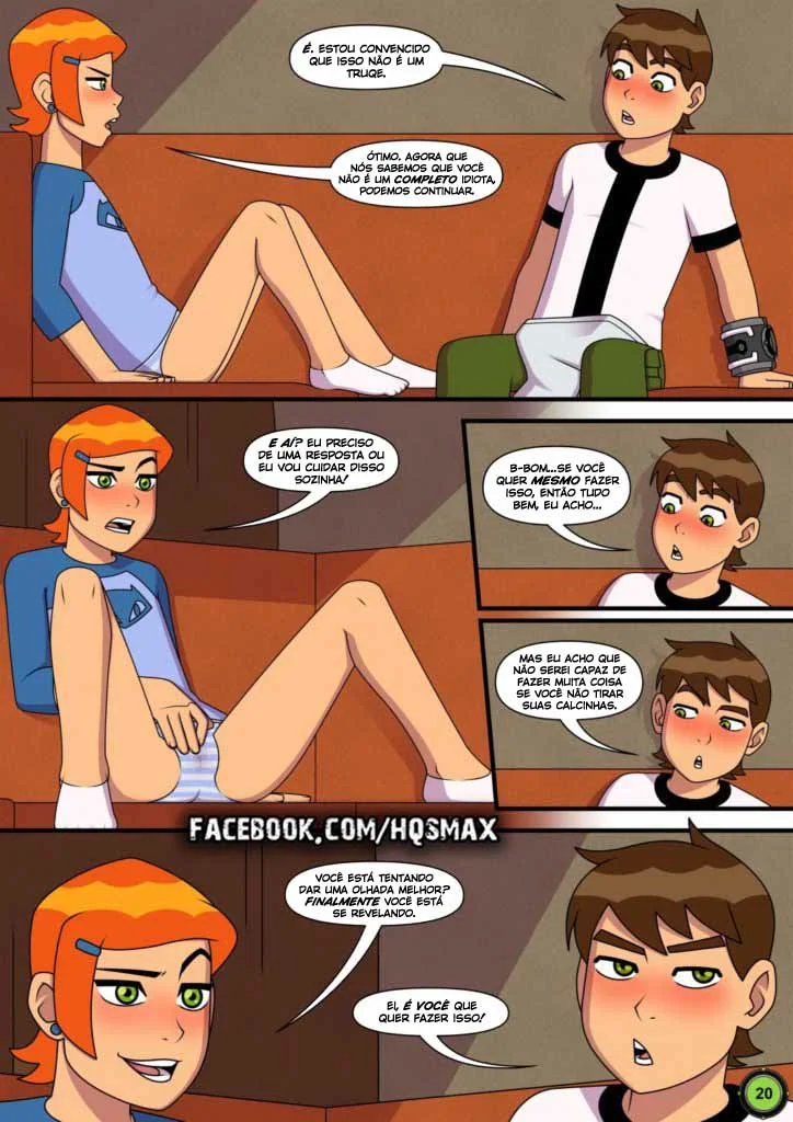 Ben 10 Hentai: Verão Abafado VL.1 – Gwen Sedenta por Pica do Irmão em HQ Brasileiro