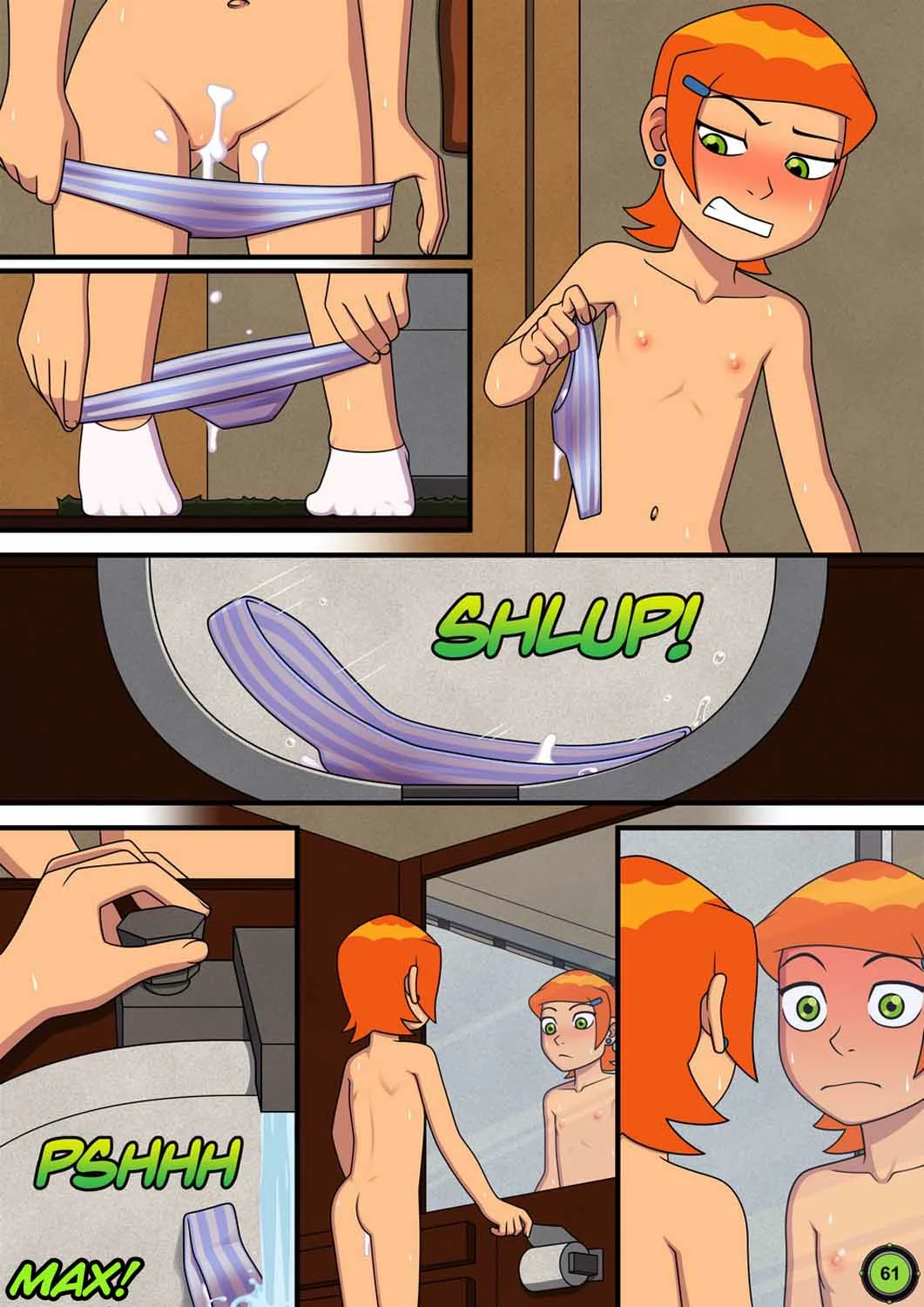 Ben 10 Hentai: Verão Abafado VL.1 – Gwen Sedenta por Pica do Irmão em HQ Brasileiro