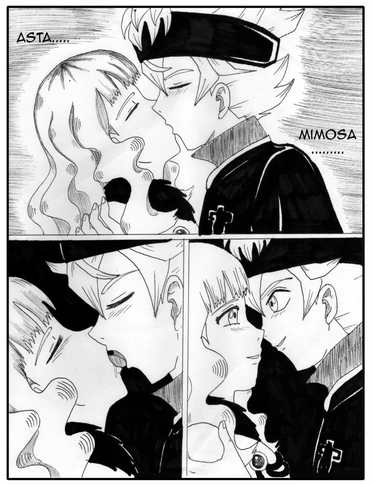 Black Clover: Asta x Mimosa – Piranha peituda vai sentar na piroca do Asta em hentai hq brasileiro
