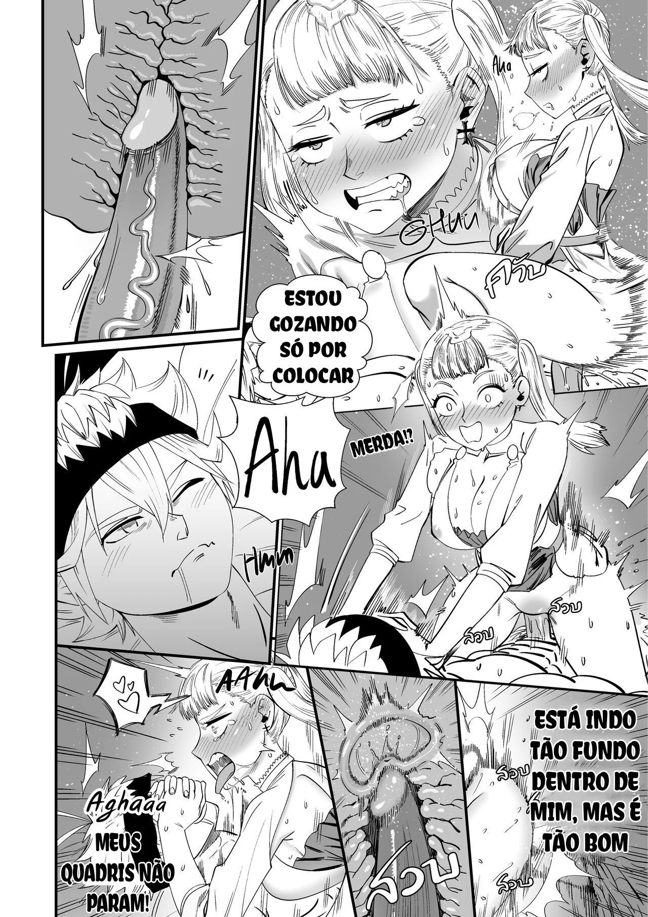Noelle Piranha se Masturbando Pensando na Rola do Asta – Hentai HQ