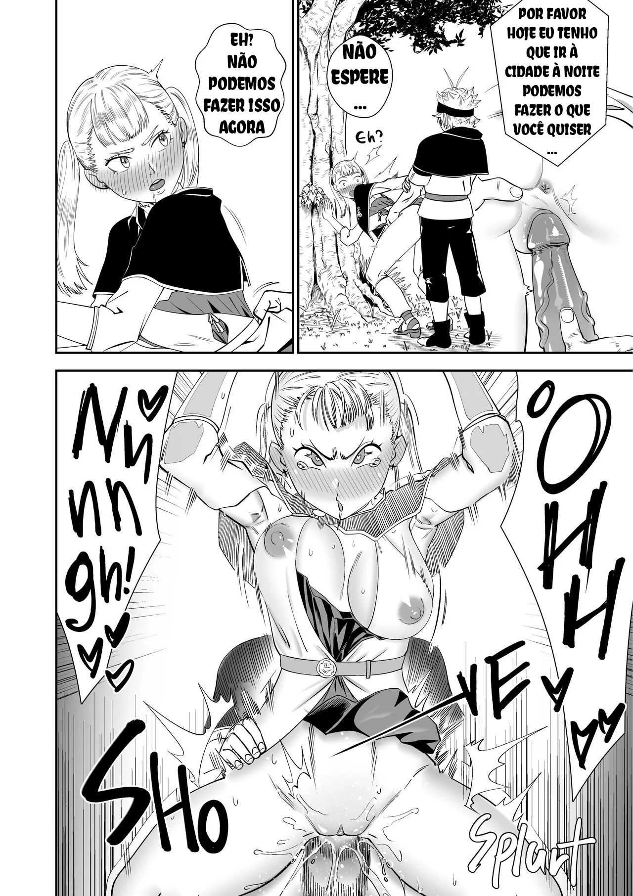 Noelle Piranha se Masturbando Pensando na Rola do Asta – Hentai HQ