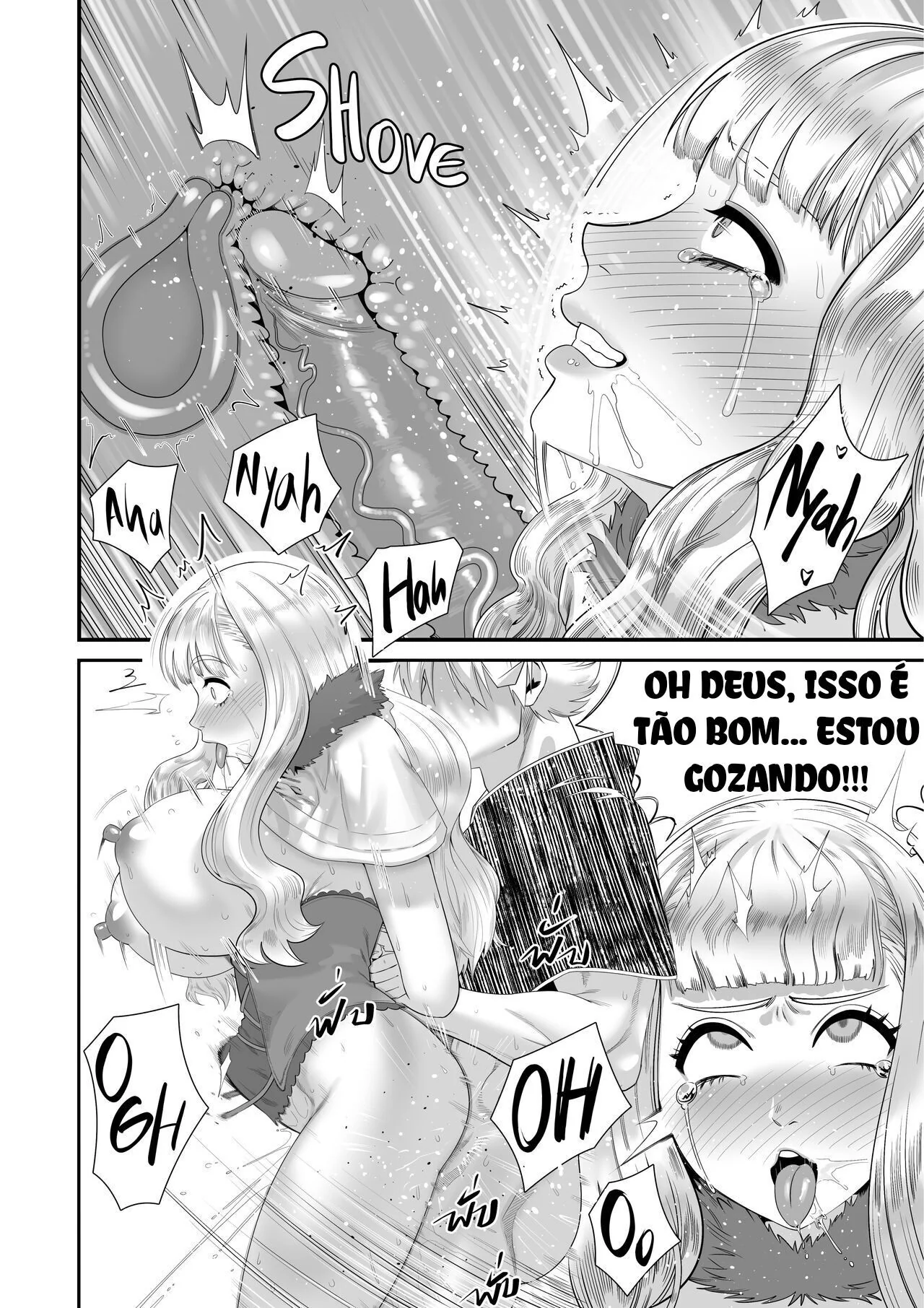 Noelle Piranha se Masturbando Pensando na Rola do Asta – Hentai HQ