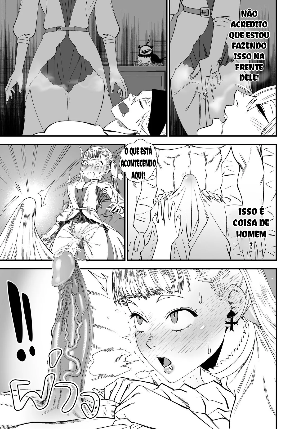 Noelle Piranha se Masturbando Pensando na Rola do Asta – Hentai HQ