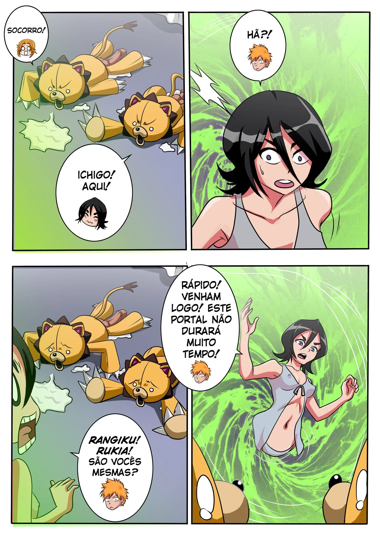 Orihime e Ichigo em uma Foda Incrível em Bleach A What If Story Cp.5.5 em HQ Brasileiro