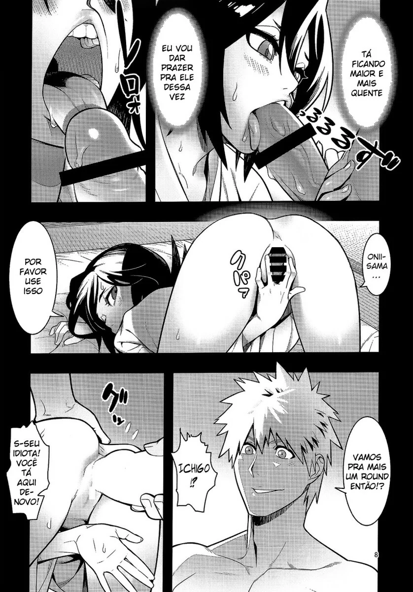 Bleach: Novinha do Quarto da Rukia Dando a Buceta | Hentai HQ Brasileiro