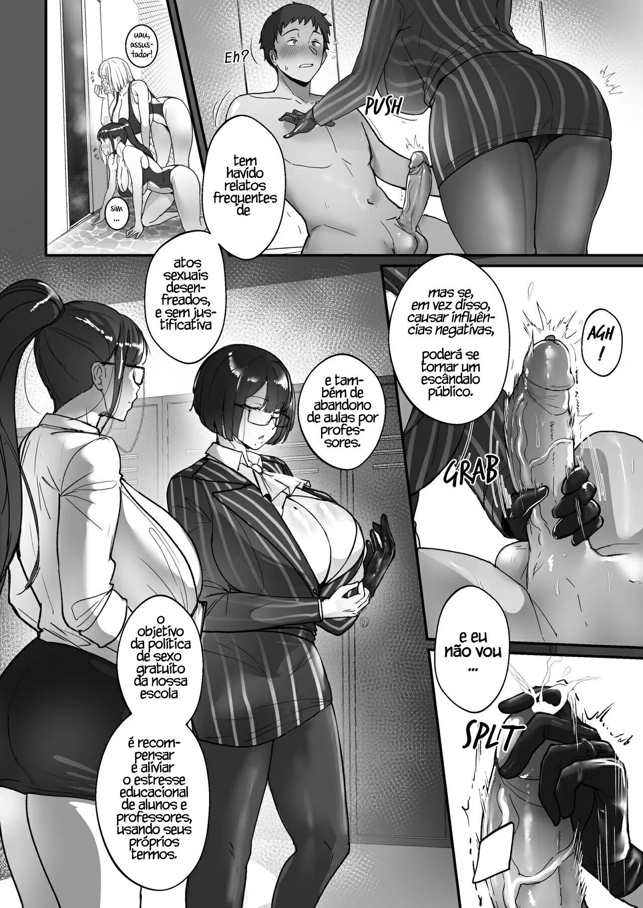 Alunos Sortudos Transando com Professoras Piranhas em Boas Professoras VL.3 em Hentai HQ Brasileiro