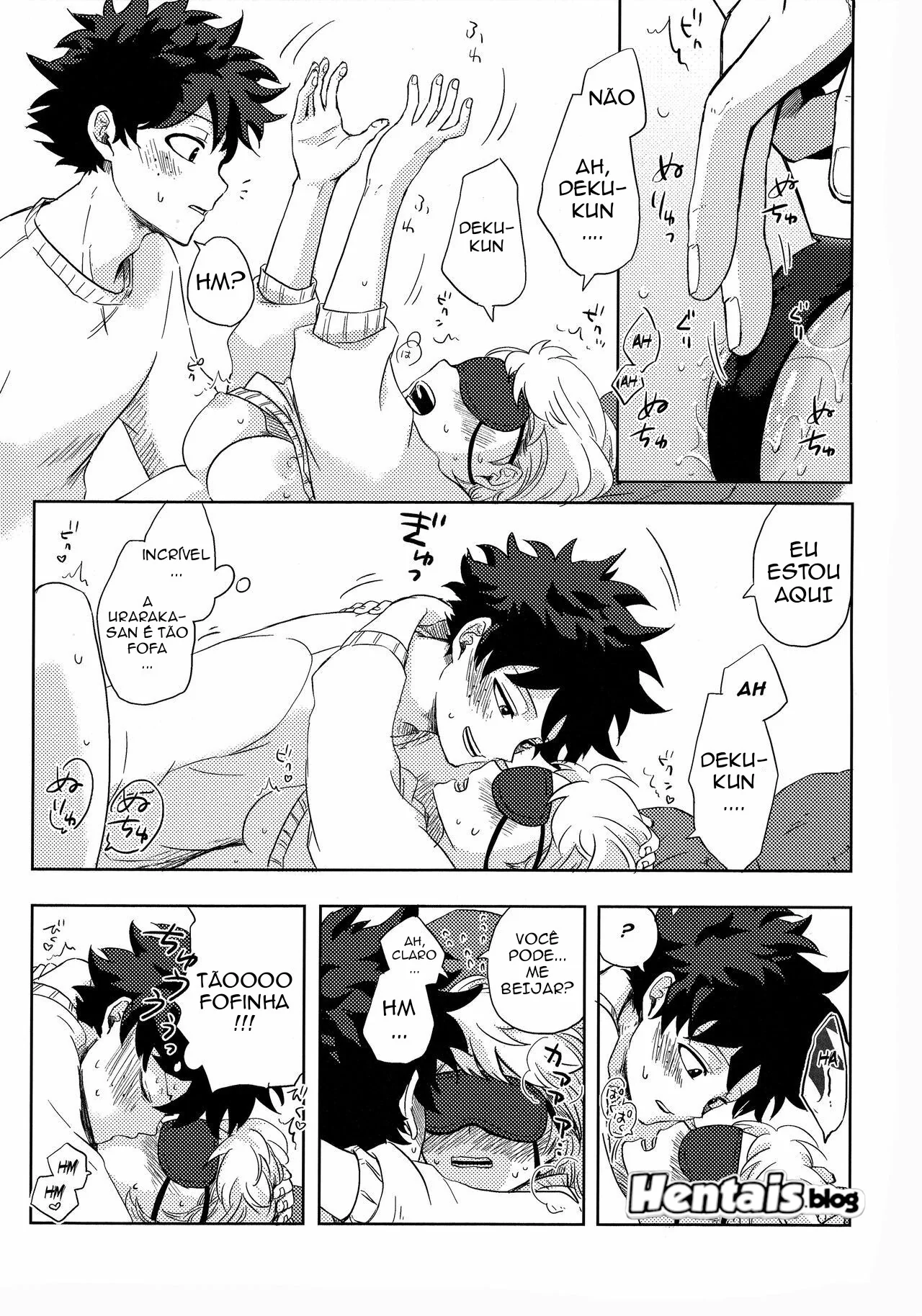 Duelo de Piranhas: Ochako Uraraka vs Izuku Midoriya em Hentai HQ Brasileiro