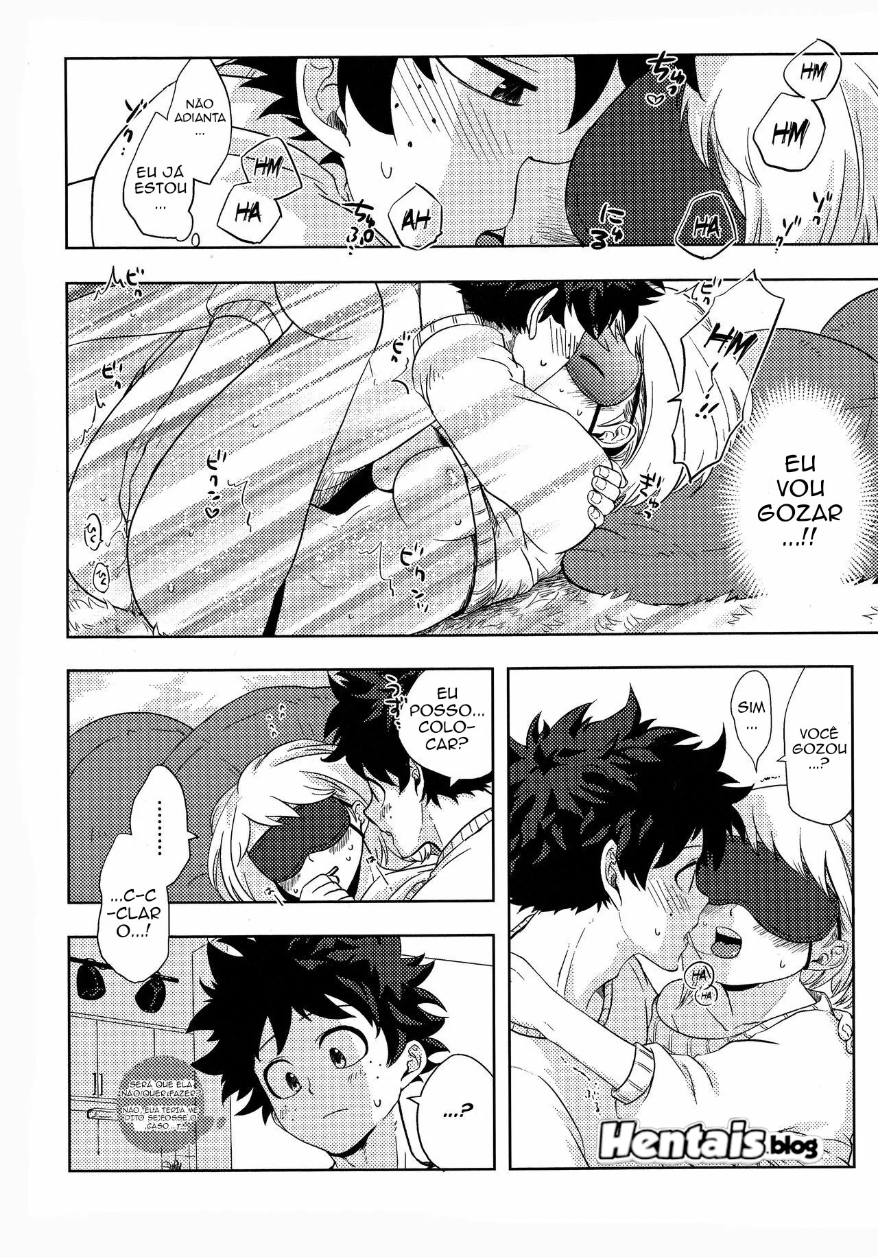 Duelo de Piranhas: Ochako Uraraka vs Izuku Midoriya em Hentai HQ Brasileiro