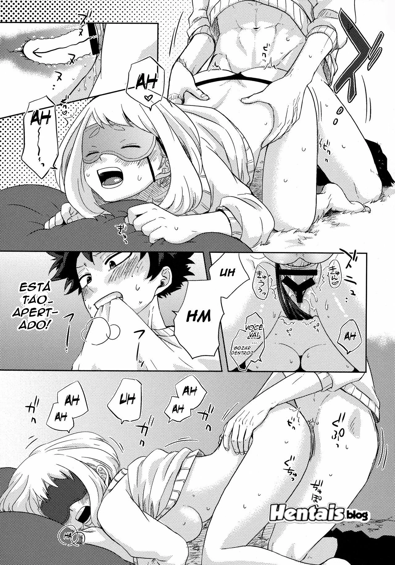 Duelo de Piranhas: Ochako Uraraka vs Izuku Midoriya em Hentai HQ Brasileiro