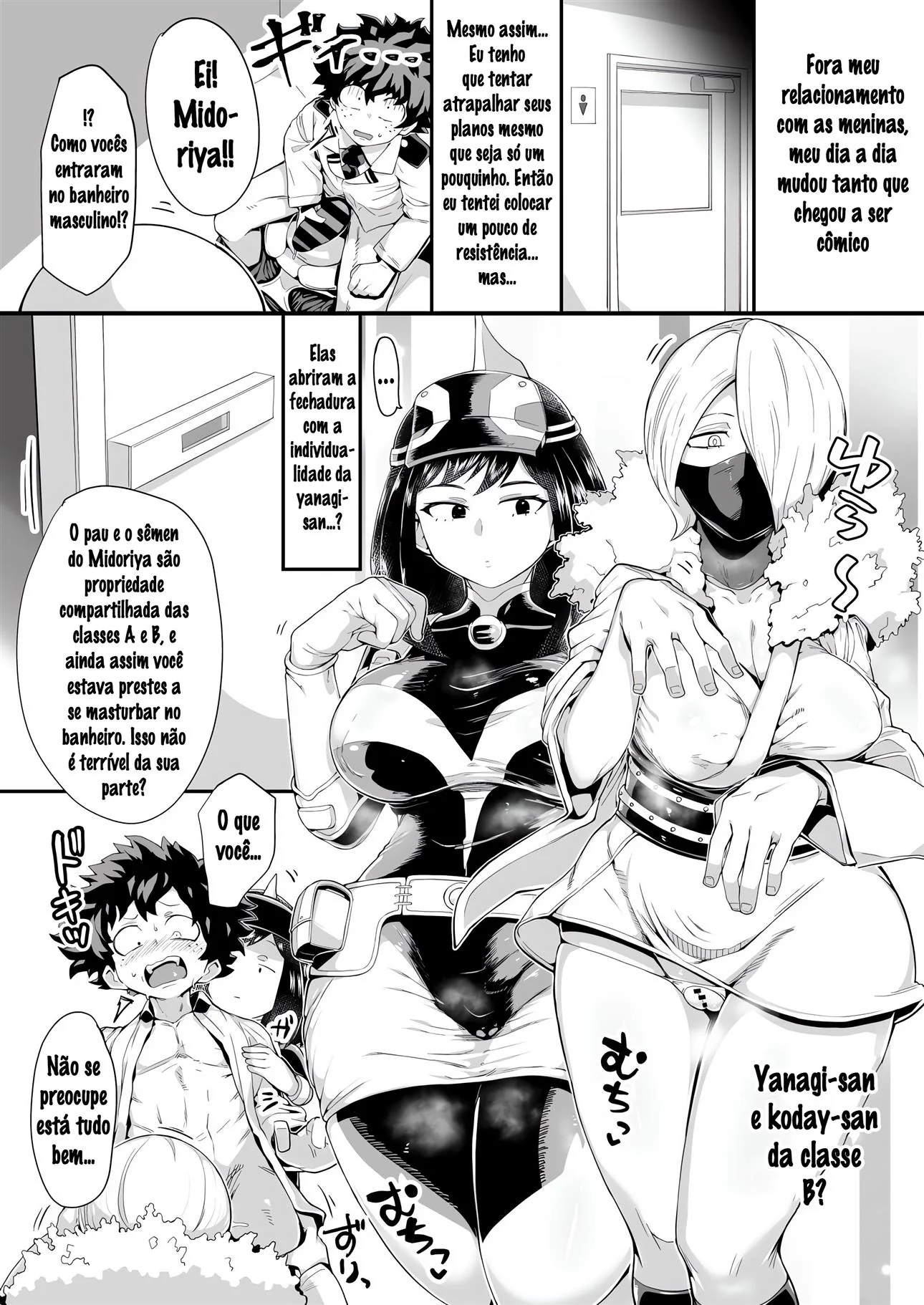 Boku no Hero Hentai – Midoriya Enfrenta o Vilão Viciado em Putaria