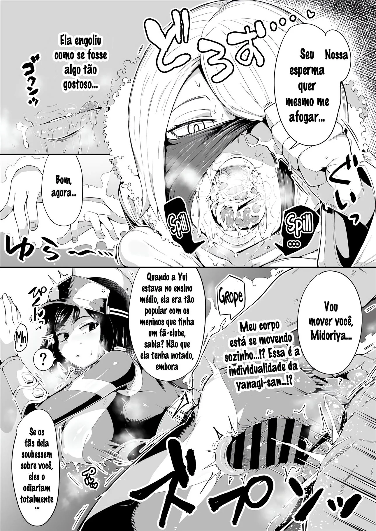 Boku no Hero Hentai – Midoriya Enfrenta o Vilão Viciado em Putaria