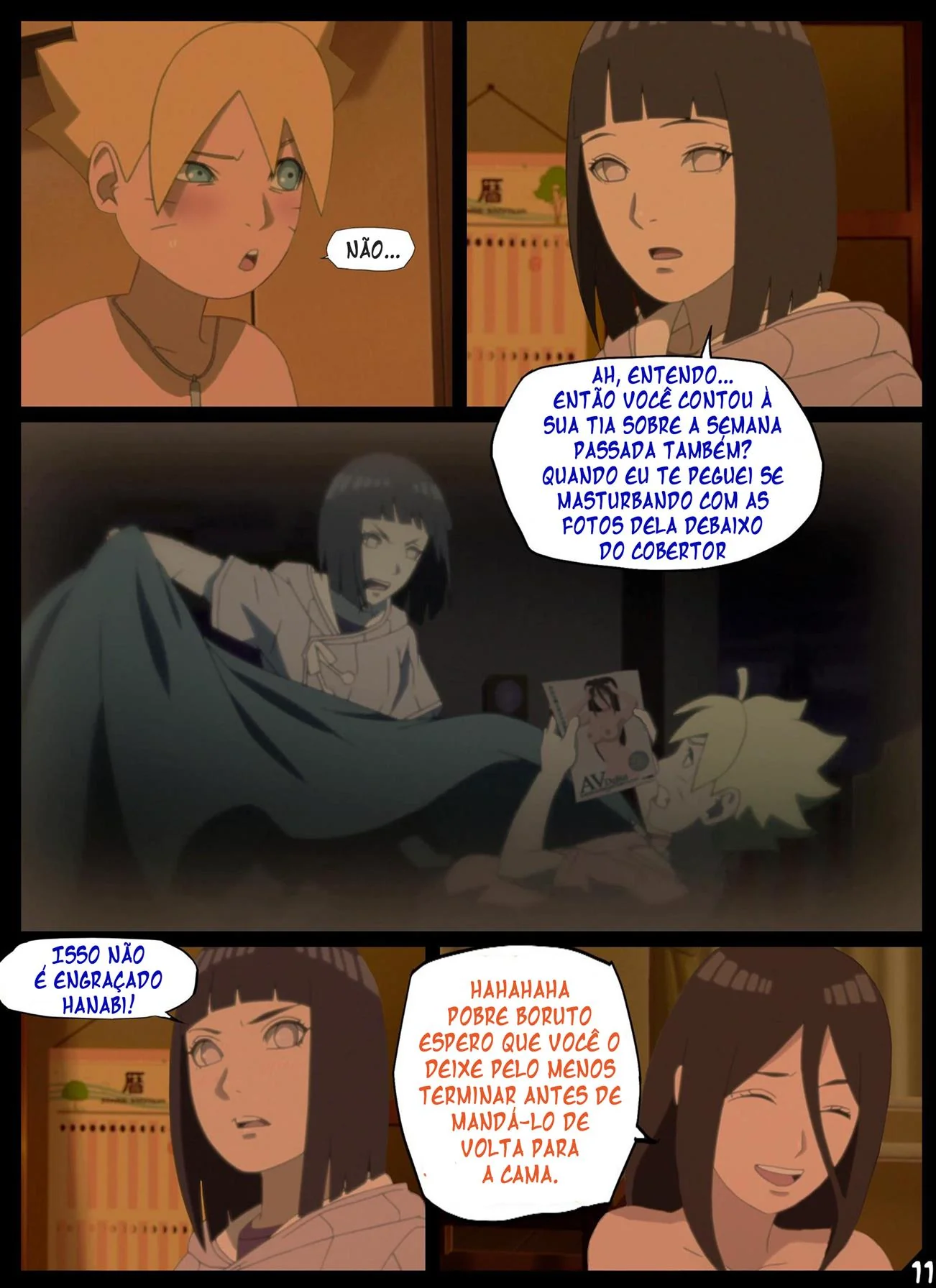 A Festa De Ano Novo Das Hyugas – Himawari e Hanabi na maior putaria em família! (Em Hentai HQ Brasileiro)
