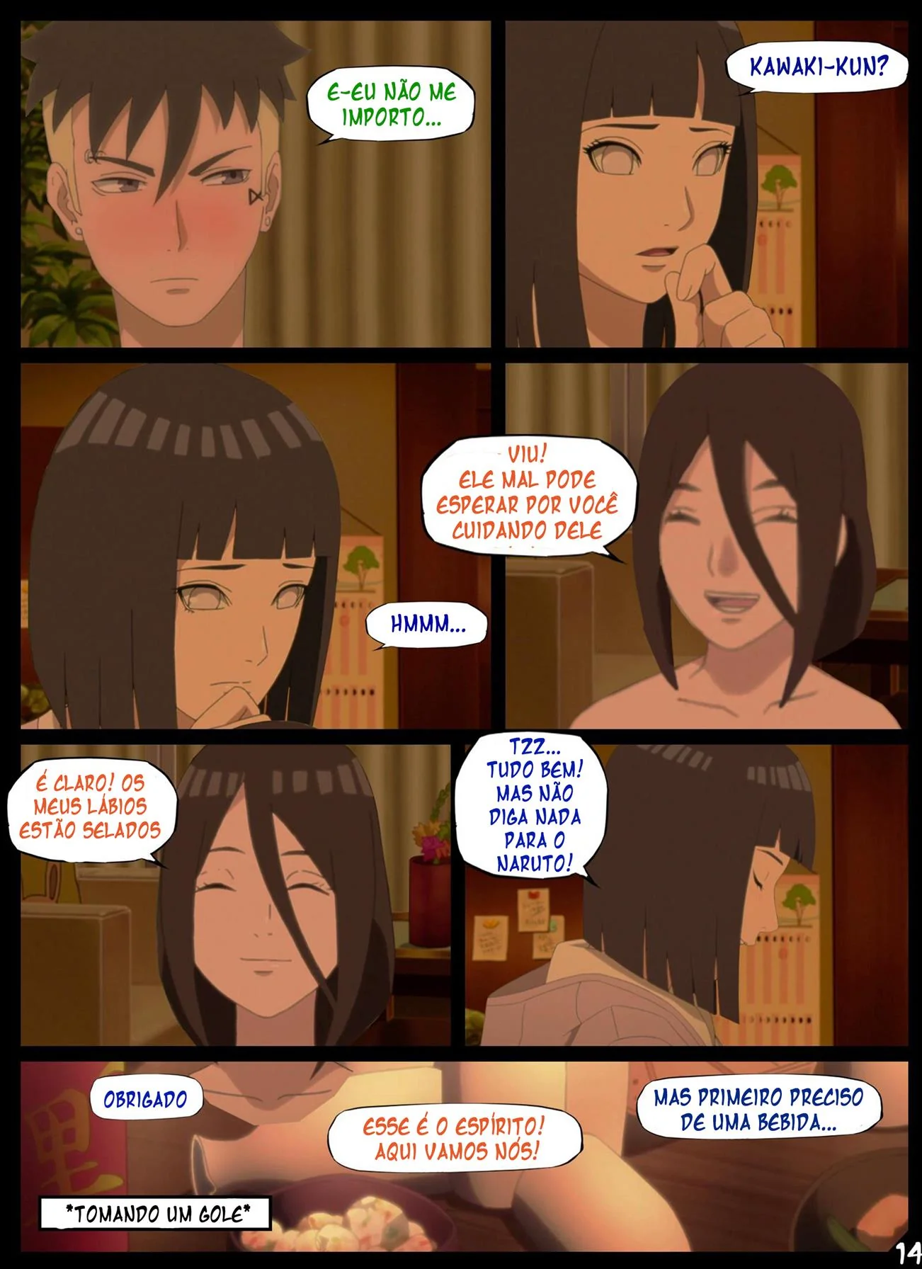 A Festa De Ano Novo Das Hyugas – Himawari e Hanabi na maior putaria em família! (Em Hentai HQ Brasileiro)