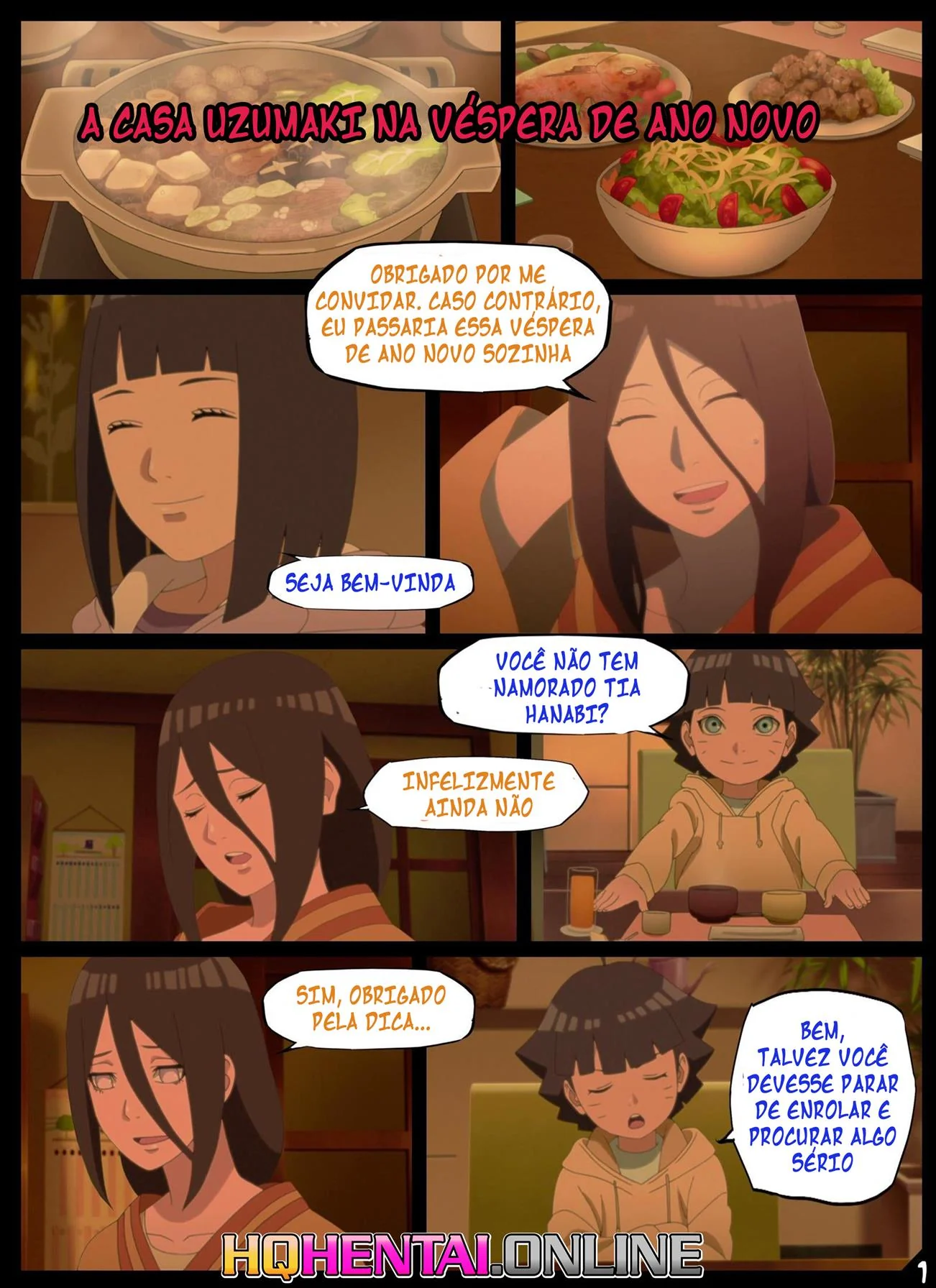 A Festa De Ano Novo Das Hyugas – Himawari e Hanabi na maior putaria em família! (Em Hentai HQ Brasileiro)