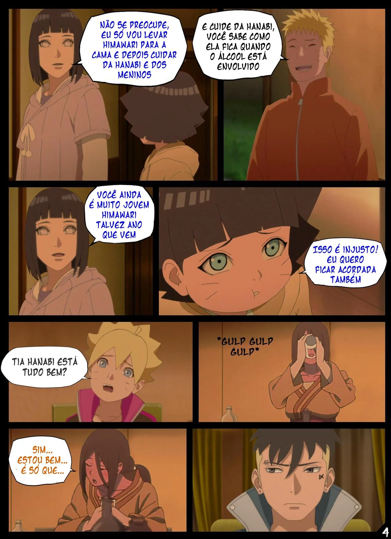 A Festa De Ano Novo Das Hyugas – Himawari e Hanabi na maior putaria em família! (Em Hentai HQ Brasileiro)