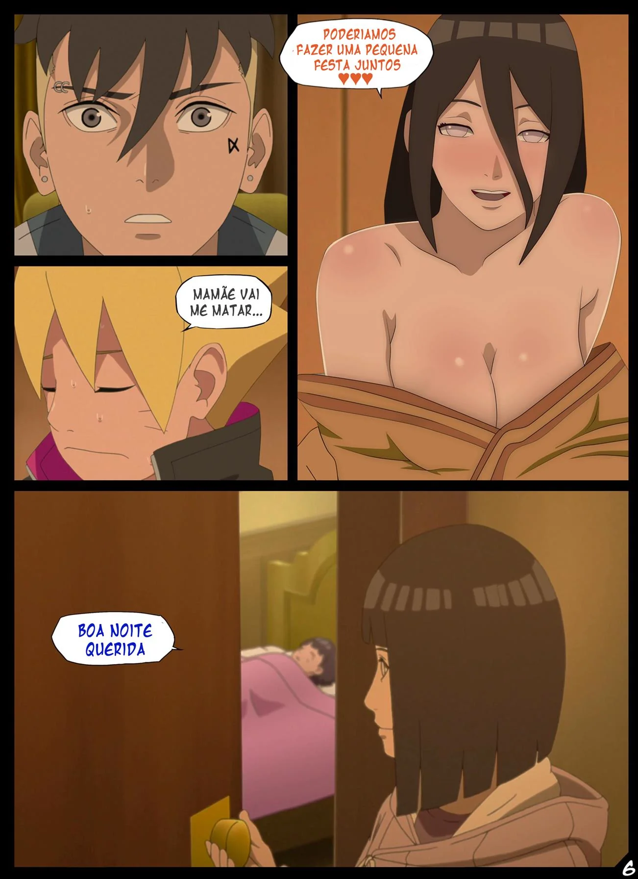 A Festa De Ano Novo Das Hyugas – Himawari e Hanabi na maior putaria em família! (Em Hentai HQ Brasileiro)