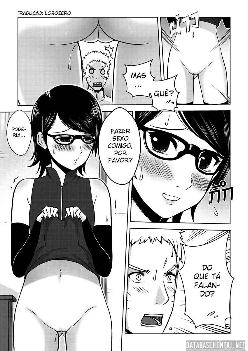 Boruto Comendo a Sarada Safadinha em Hentai HQ