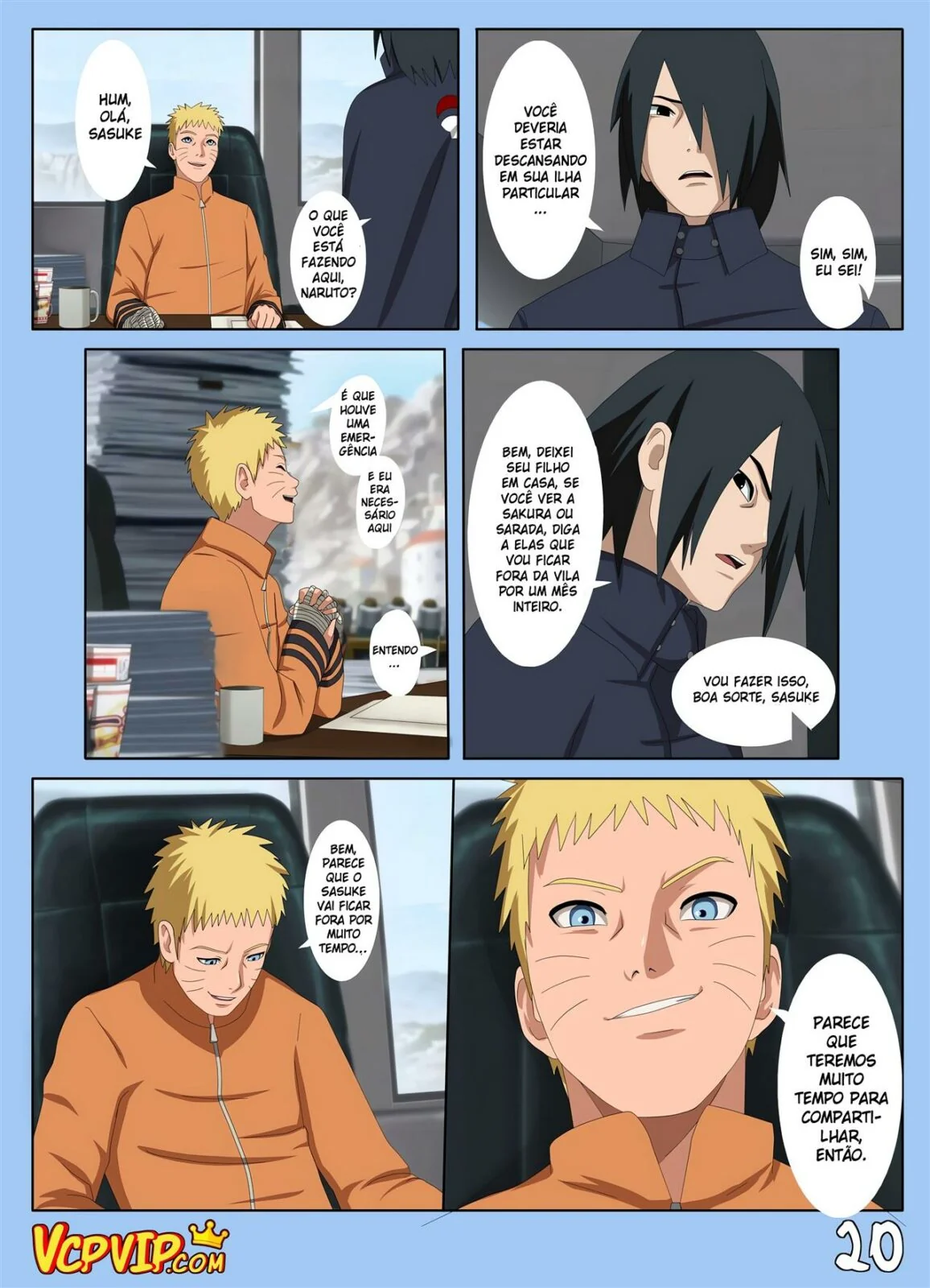A Piranha da Hinata se Delicia na Buceta da Himawari em Hentai HQ Brasileiro