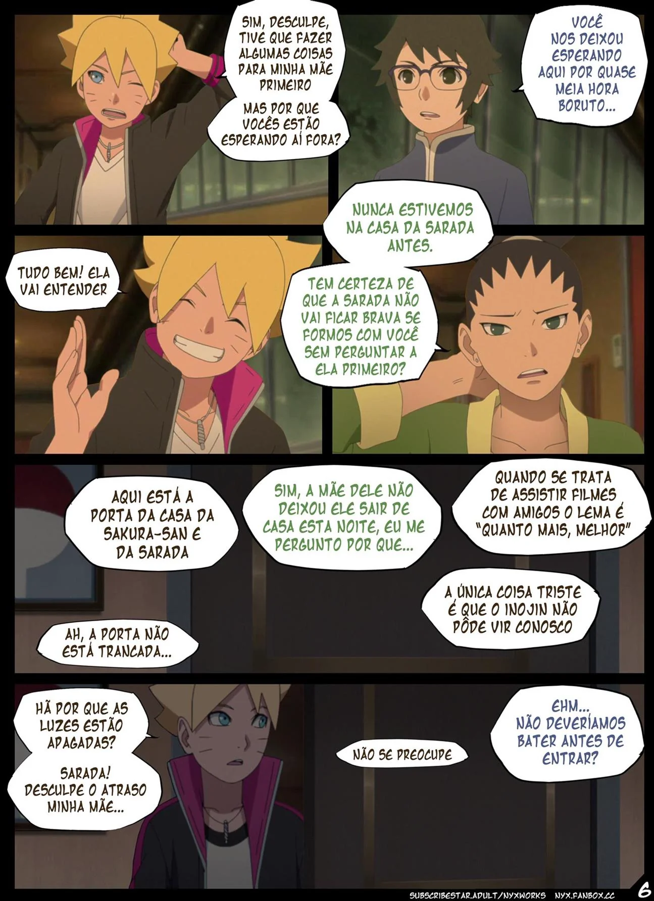 Boruto Hentai: A Sedução da Piranha de Olhos Vermelhos – Em HQ Brasileiro