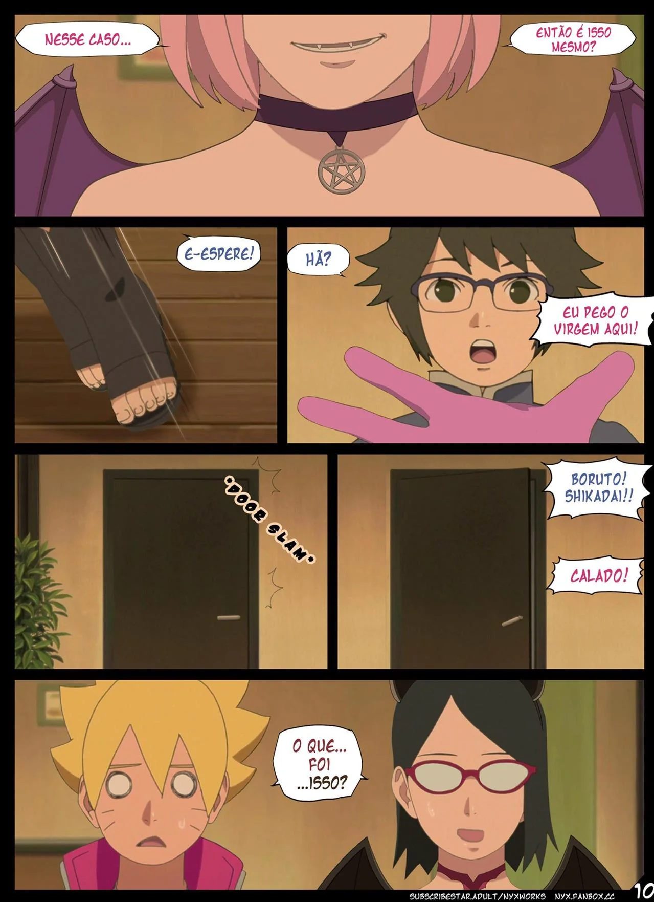 Boruto Hentai: A Sedução da Piranha de Olhos Vermelhos – Em HQ Brasileiro