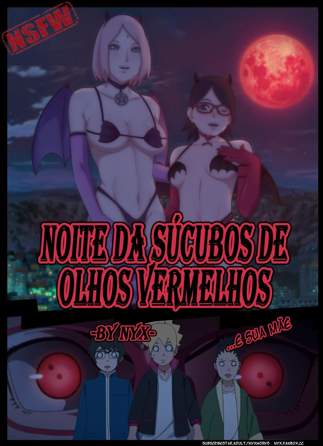 Boruto Hentai: A Sedução da Piranha de Olhos Vermelhos – Em HQ Brasileiro