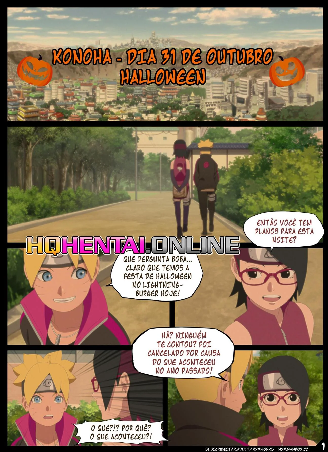 Boruto Hentai: A Sedução da Piranha de Olhos Vermelhos – Em HQ Brasileiro