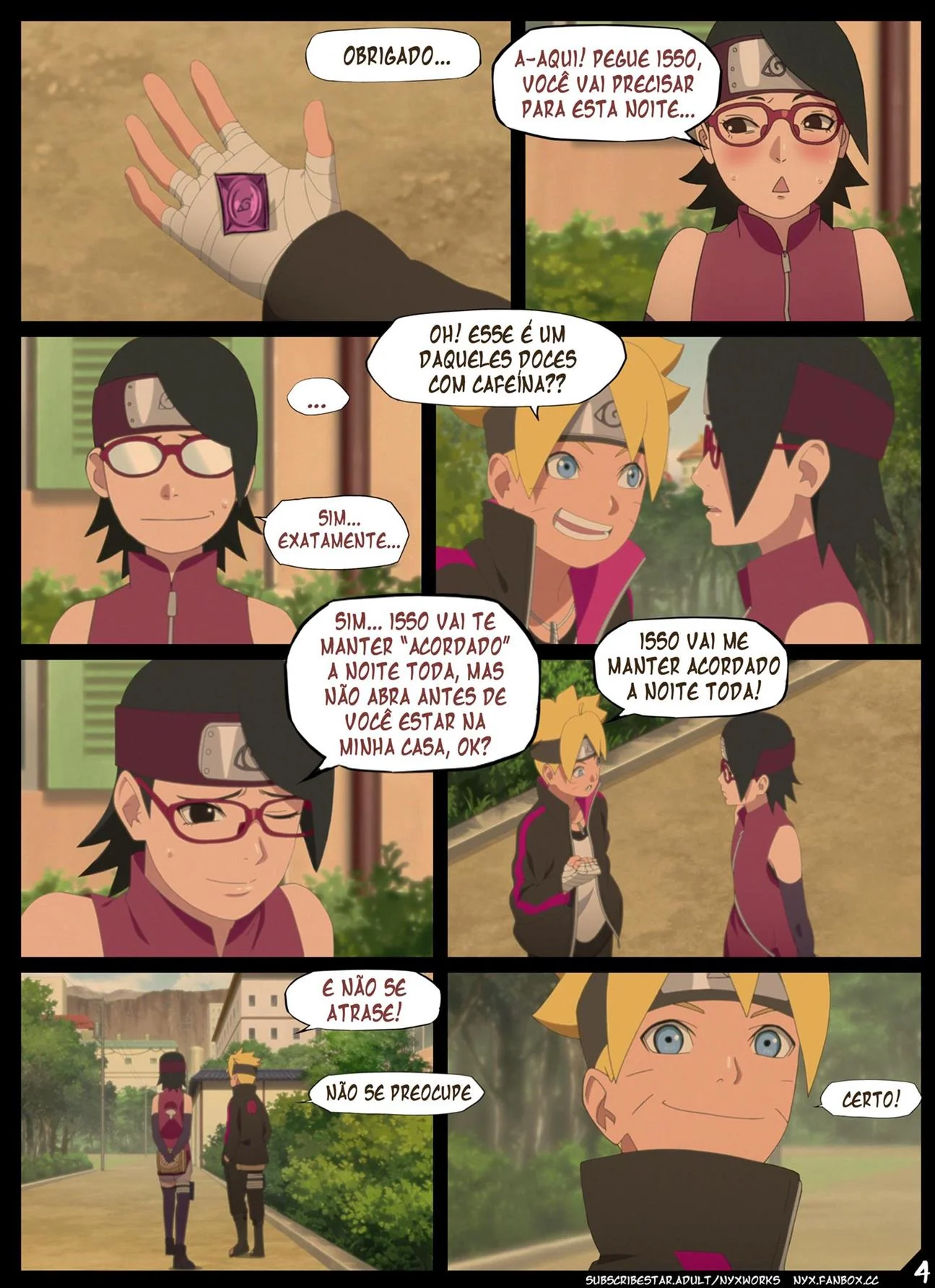 Boruto Hentai: A Sedução da Piranha de Olhos Vermelhos – Em HQ Brasileiro