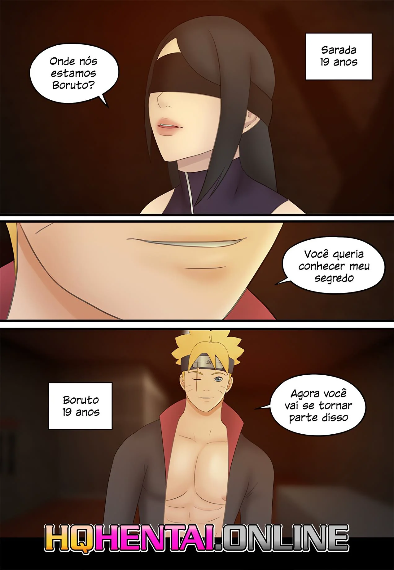 Boruto e Sarada: Descobrindo Segredos proibidos em Hentai HQ