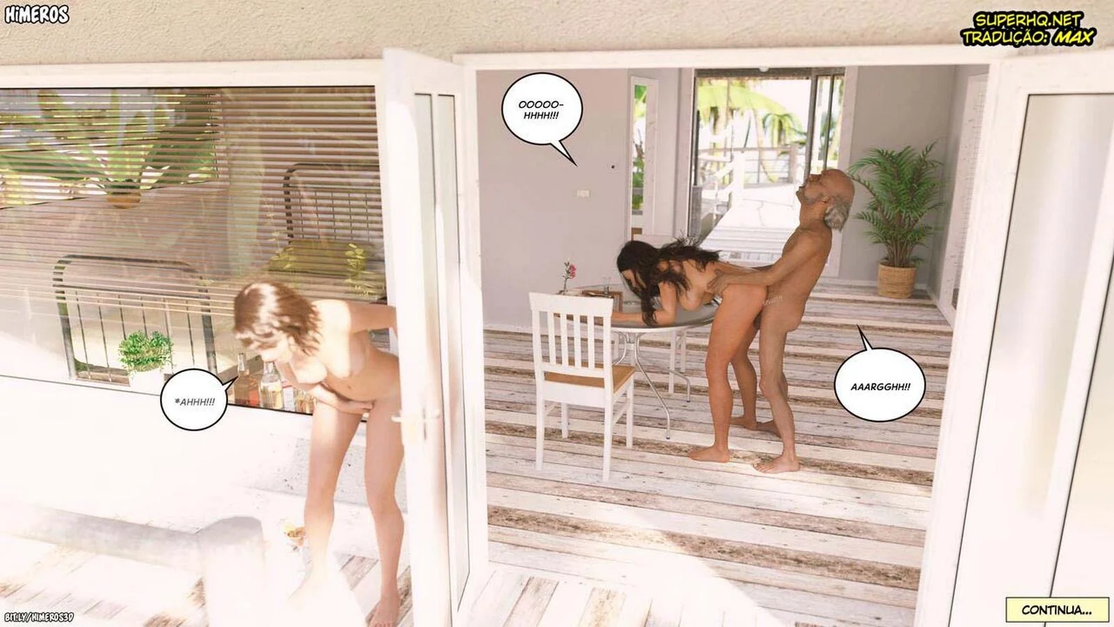 Linda se entrega aos prazeres proibidos com seu pai em Hentai Incesto HQ Brasileiro
