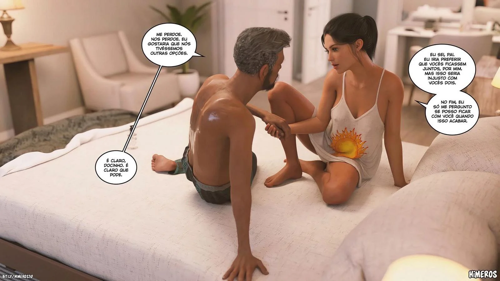 Pai e filha sacanas: as revelações proibidas do incesto em hentai HQ