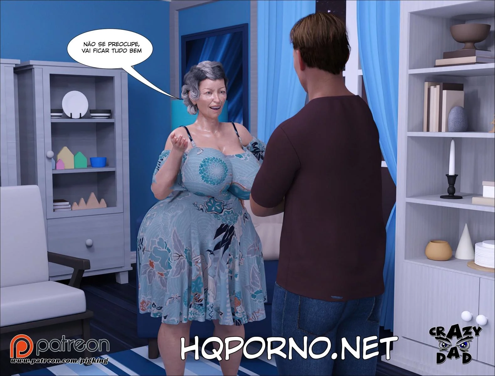 Fodendo a piranha da mamãe safada em HQ Brasileiro