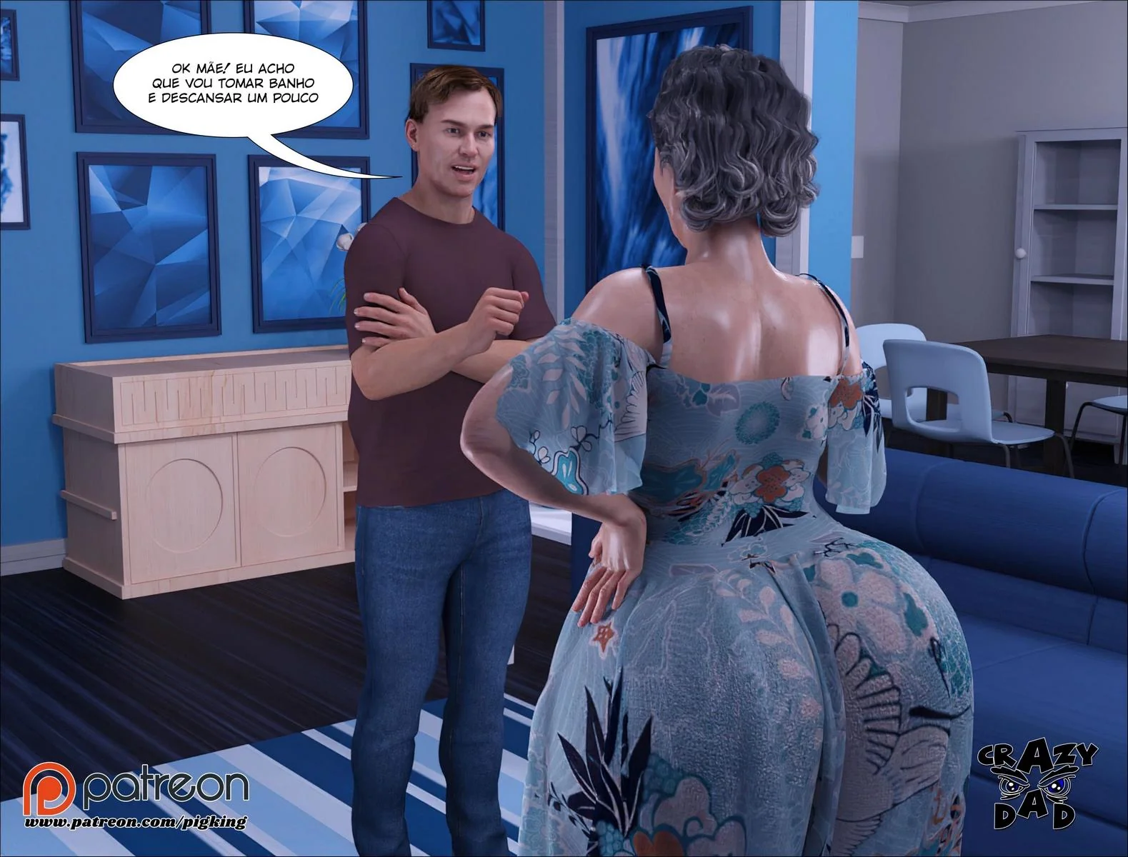 Fodendo a piranha da mamãe safada em HQ Brasileiro