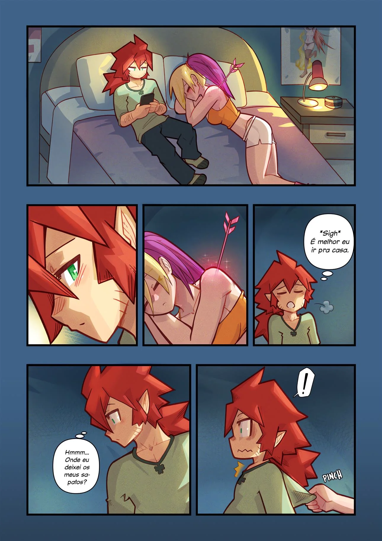 Cupido Safado Ajudando na Foda – Clover Shoot Hentai em HQ Brasileiro
