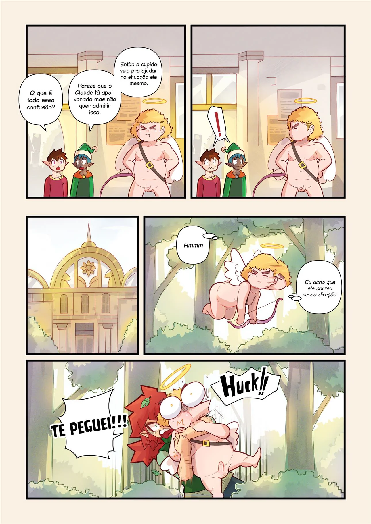 Cupido Safado Ajudando na Foda – Clover Shoot Hentai em HQ Brasileiro