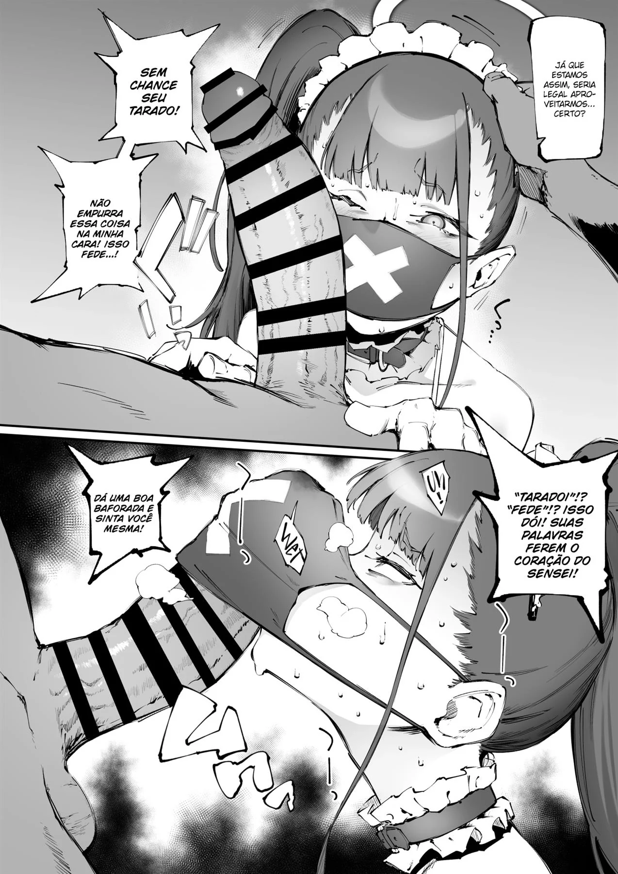 Professor Safado Comanda Universitárias Piranhas em Hentai HQ Brasileiro