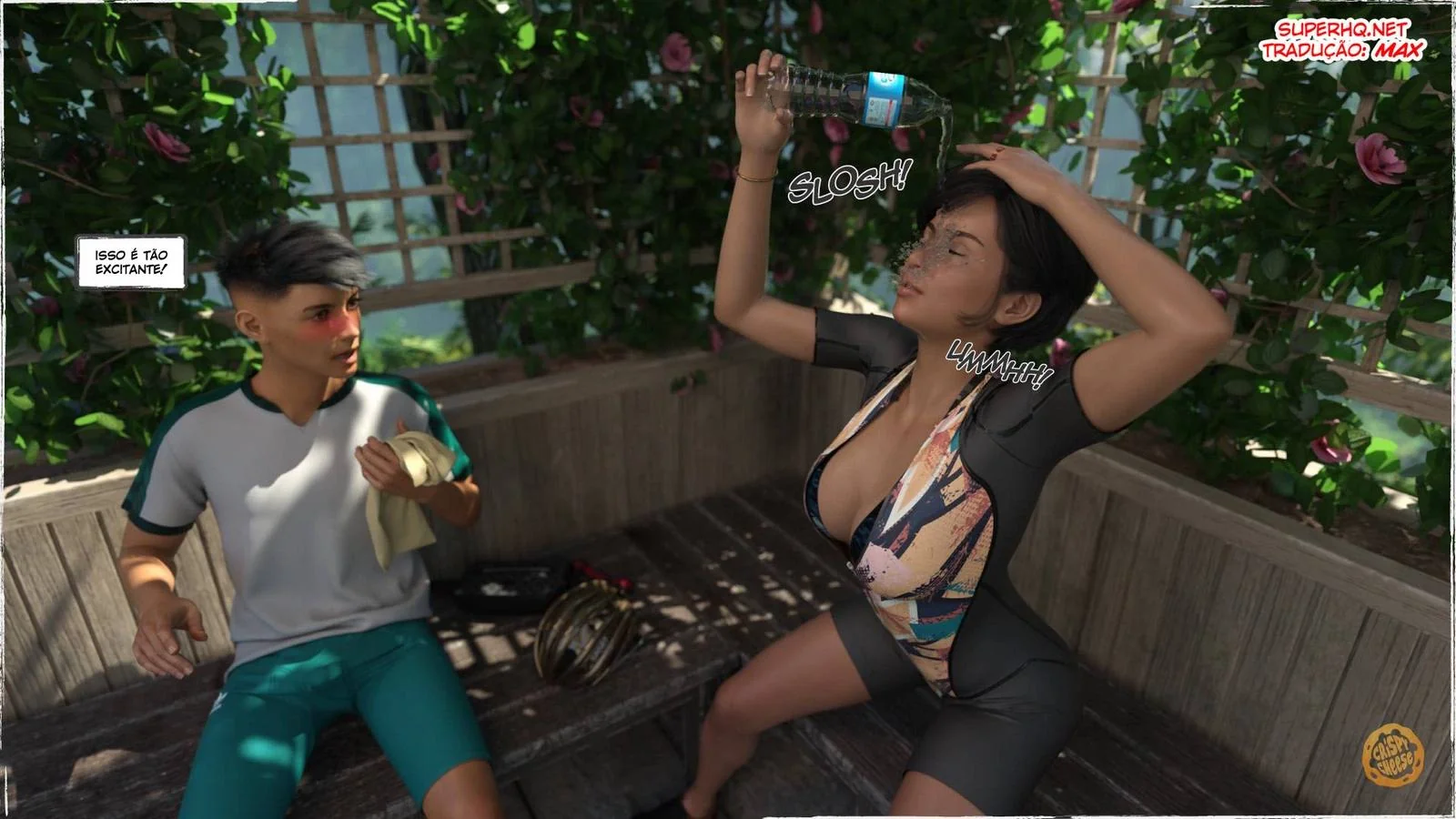 Pedalada Safada com a Tia Piranha em Hentai HQ Brasileiro