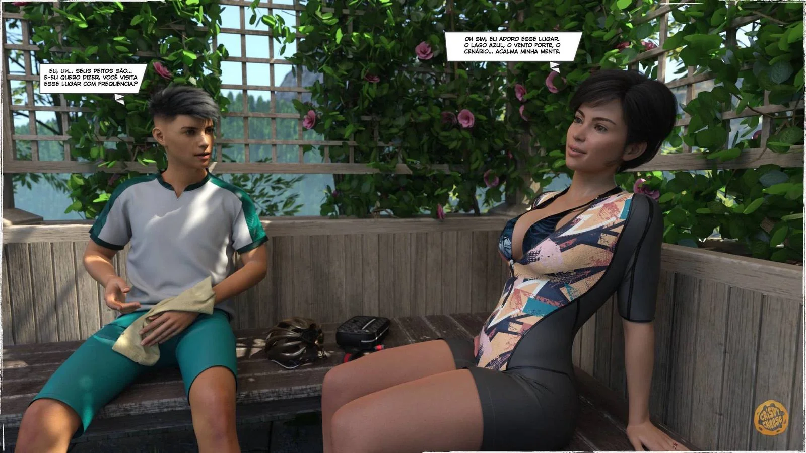 Pedalada Safada com a Tia Piranha em Hentai HQ Brasileiro