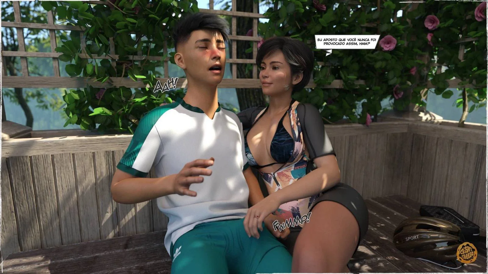 Pedalada Safada com a Tia Piranha em Hentai HQ Brasileiro