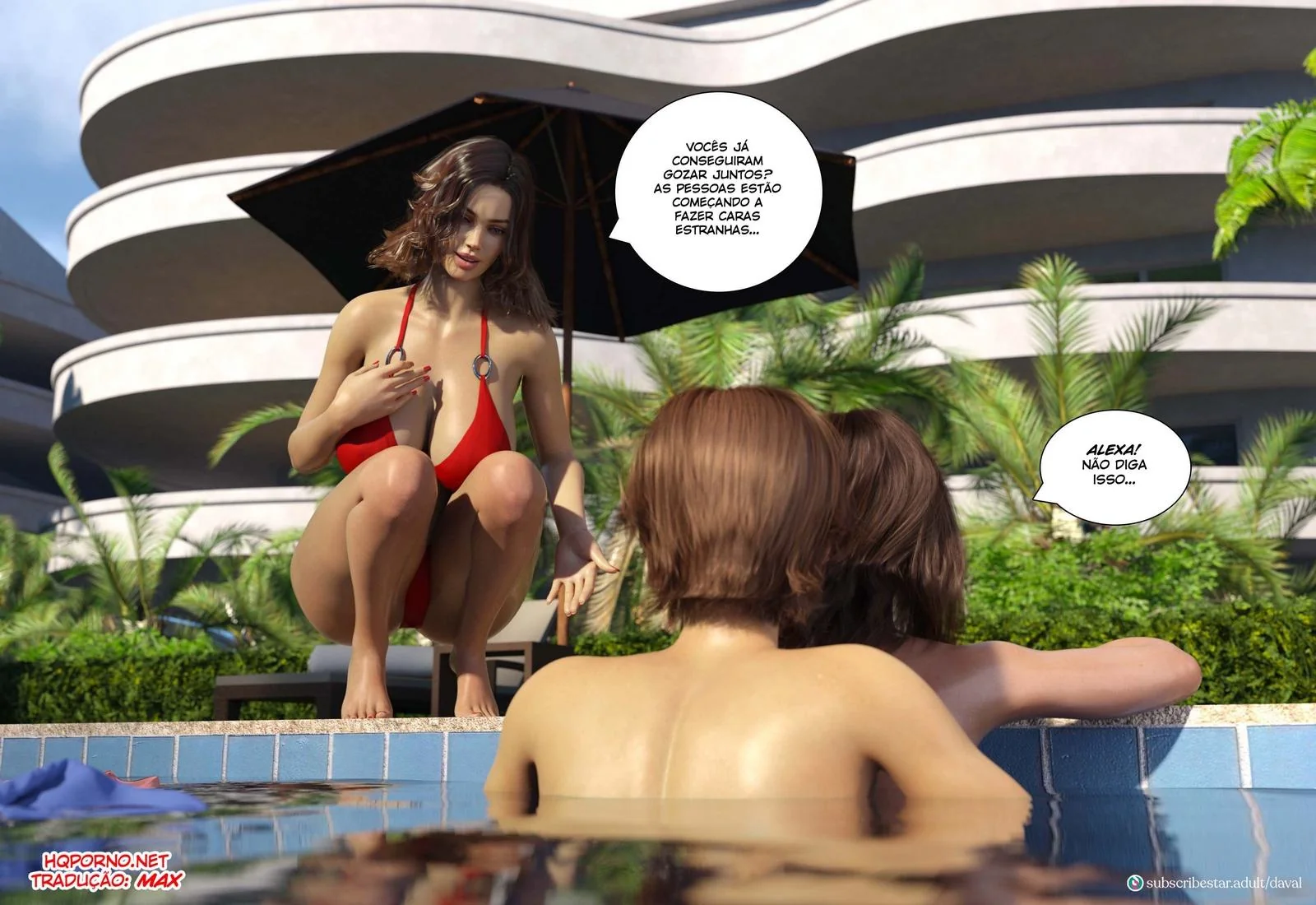 Provocando a gostosa no Resort – Episódio 9 em Hentai HQ