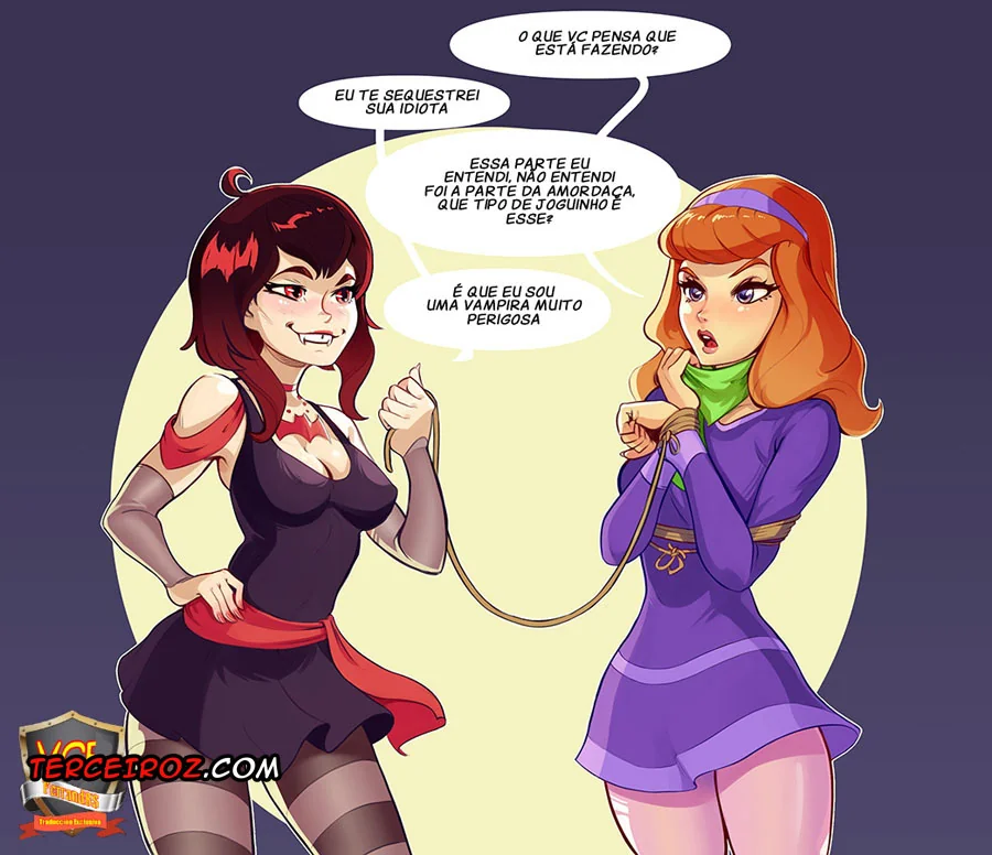 Daphne e Velma: Piranhas se Chupando e Fodendo na HQ Brasileira Hentai