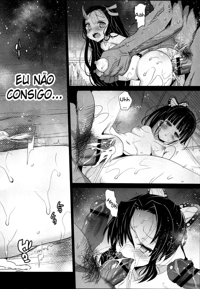 Estupro da Matadora de Demônios: Mitsuri e Shinobu se tornam escravas sexuais dos demônios” em Hentai HQ