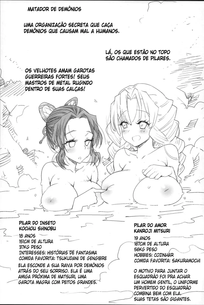 Estupro da Matadora de Demônios: Mitsuri e Shinobu se tornam escravas sexuais dos demônios” em Hentai HQ