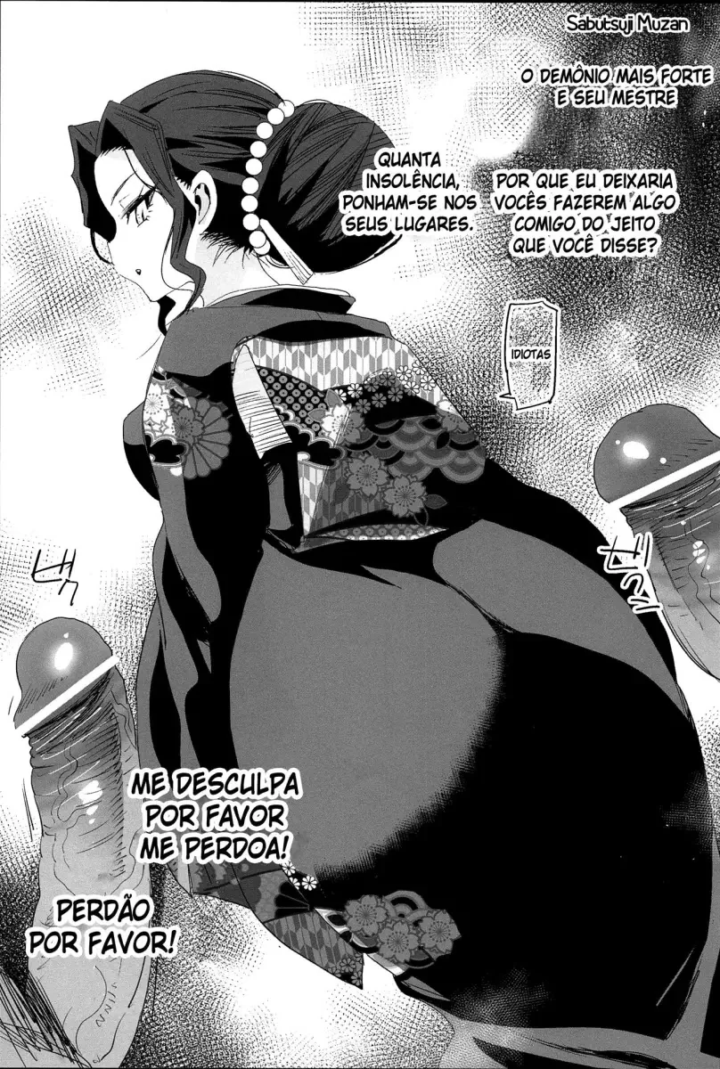 Estupro da Matadora de Demônios: Mitsuri e Shinobu se tornam escravas sexuais dos demônios” em Hentai HQ