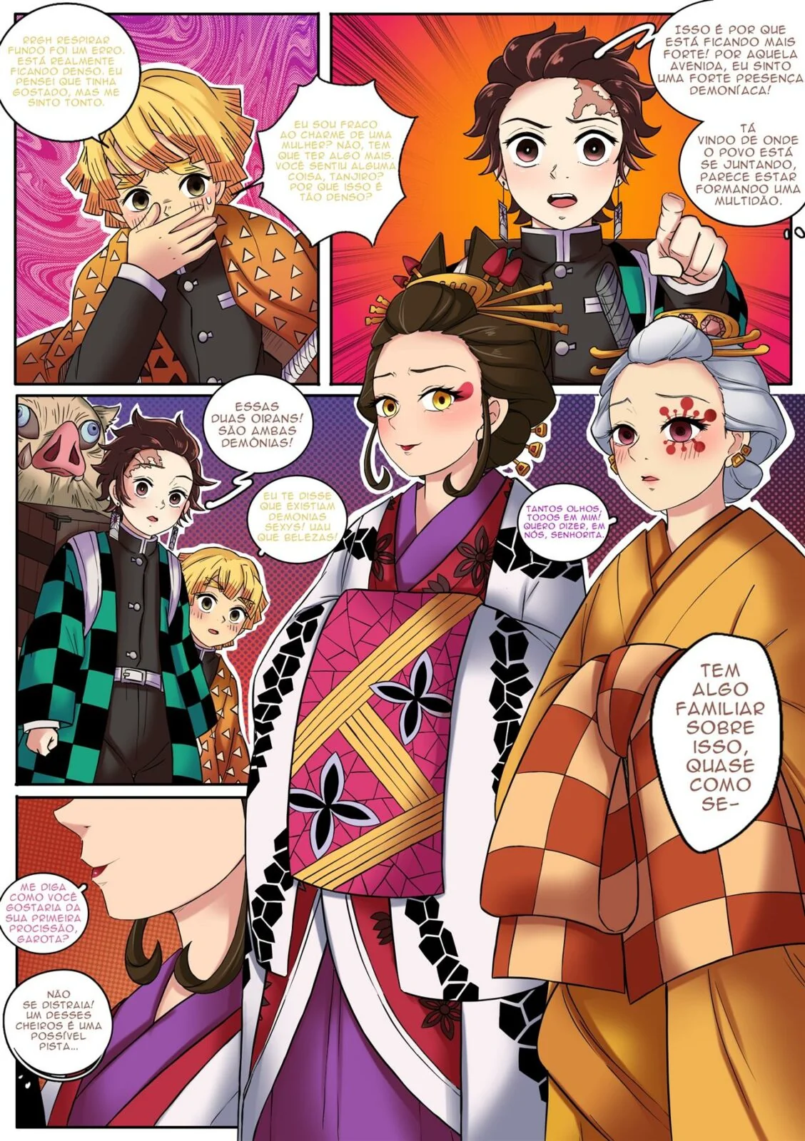 Demon Slayer: Transformação Futa no Distrito da Luxúria – Hentai em HQ Brasileiro